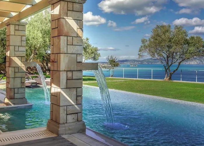 Vila Luxury Zante Artina Poolside Bar Childrens Playground *